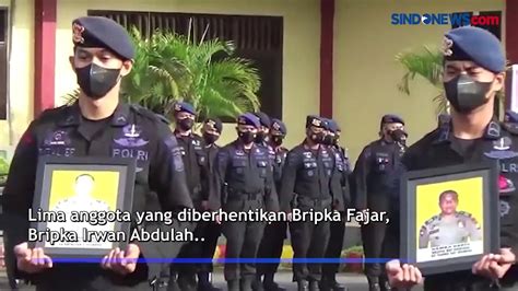 Terjerat Narkoba Dan Penipuan 5 Personel Brimob Sulsel Dipecat Tidak