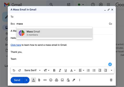 How To Send A Mass Email In Gmail