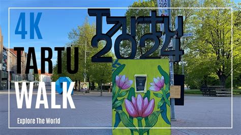 【4k】 Estonia Tartu Walk 130 Minute Walk Through Streets Of The 2024