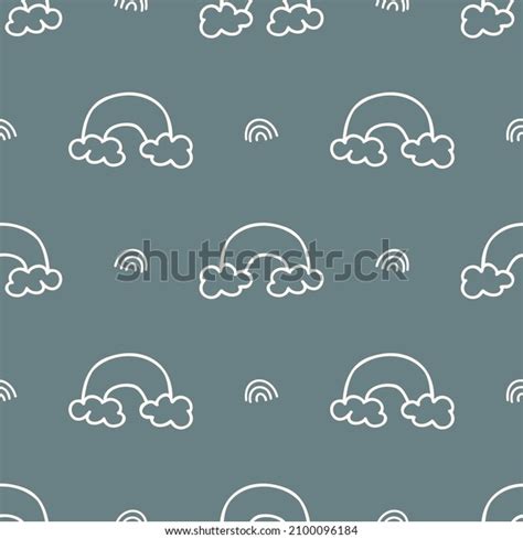 Gender Neutral Rainbow Seamless Vector Background Stock Vector Royalty Free 2100096184