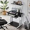 Yaheetech Tiers Computer Desk With Keyboard Shelf And Printer Shelf