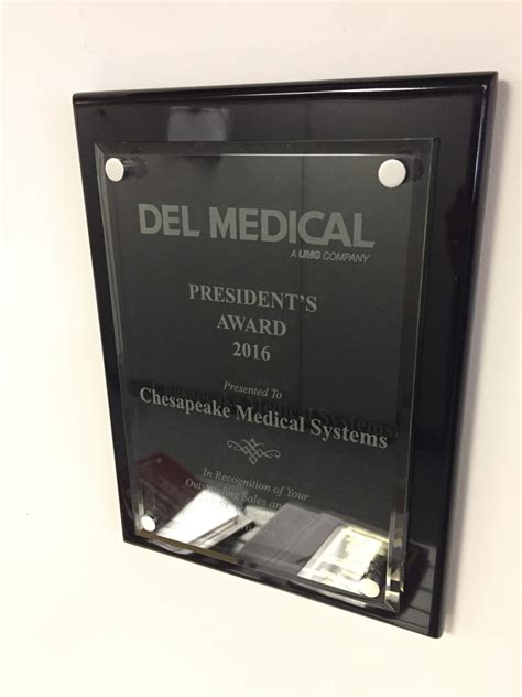 Del Medical Sales Award Chesapeake Medical Systems