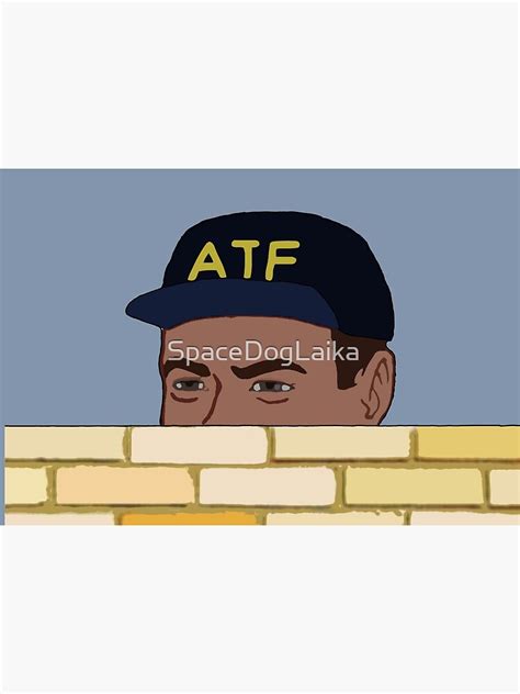 Atf Guy Fence Peeking Meme Gun Rights Mask By Spacedoglaika