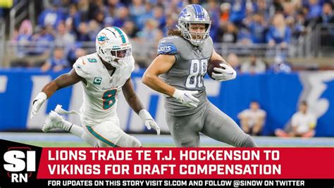 Lions Trade Tj Hockenson To Vikings Video Dailymotion