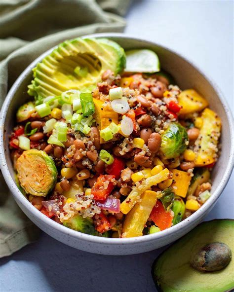 Easy Quinoa And Pinto Bean Vegan Bowl Good Old Vegan