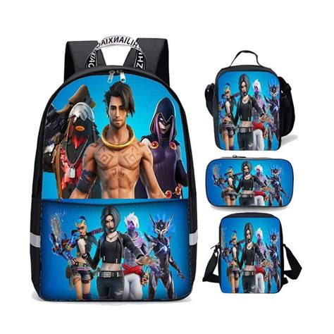 4 In 1 Fortnite Backpack Set Cluck Raz And Rebirth Raven Prestige Life