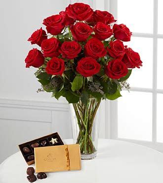 FTD Red Rose Bouquet with Godiva Chocolates - DELUXE - Same Day ...