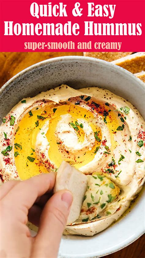 Quick And Easy Homemade Hummus Recipe Daydream Believer