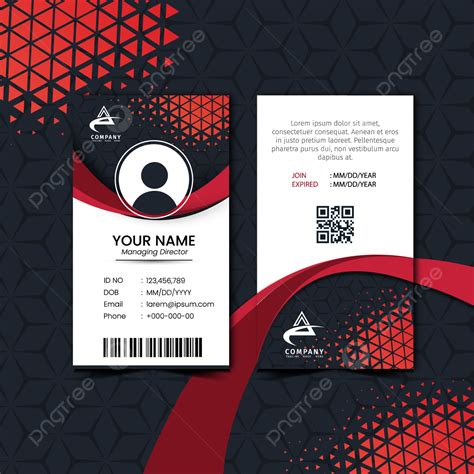 Id Card Design Template Download On Pngtree