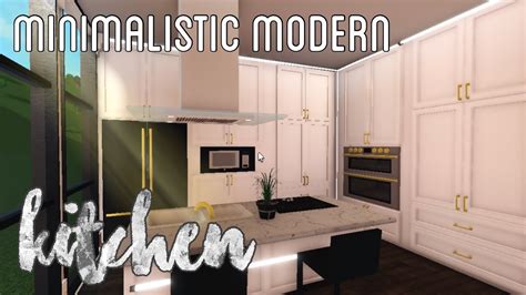 Bloxburg Aesthetic Modern Kitchen