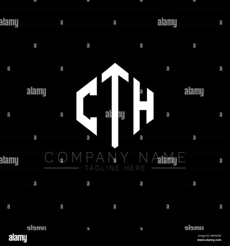 Cth Letter Logo Design With Polygon Shape Cth Polygon And Cube Shape