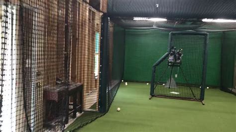 Basement Indoors Batting Cage Installation Custom Made Nets Youtube