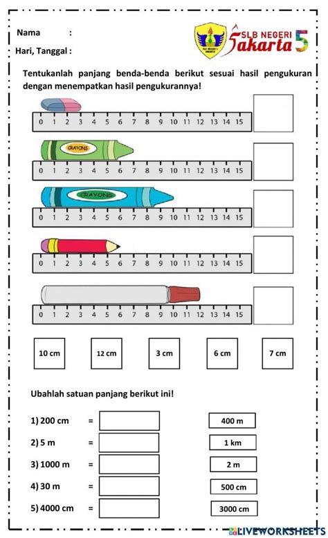 Pengukuran Panjang 2024 Matematik