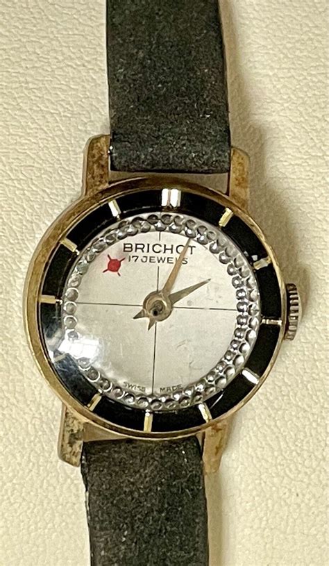 Vintage Brichot Womens Manual Wind Watch 17 Jewels Runs Swiss Made