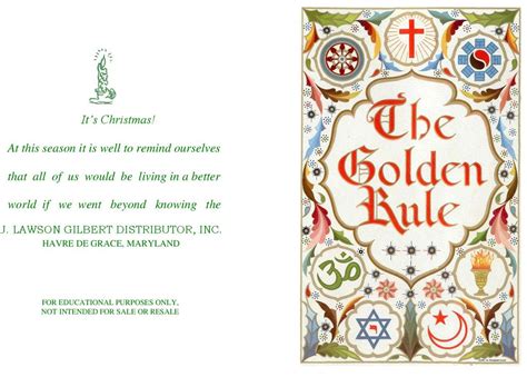 The Golden Rule In Seven Major Religions Golden Rule Religion Seventh