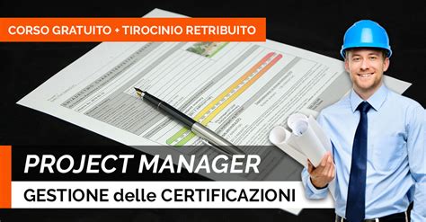 Corso Con Tirocinio Project Manager Gestione Certificazioni A Padova