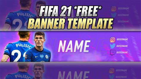 Fifa Free Fully Editable Banner Template Psd File Youtube