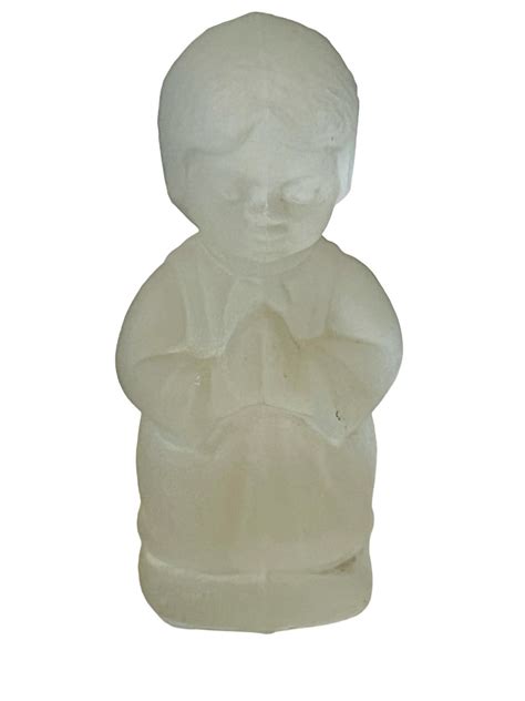 Frosted Glass Hummel Goebel Figurine T Sculpture Vtg Germany W Praying Girl 3 Etsy