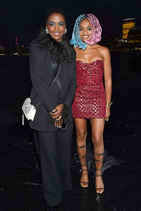 Lauryn Hill And Lookalike Daughter Selah Marley Sit Front Row At Saint