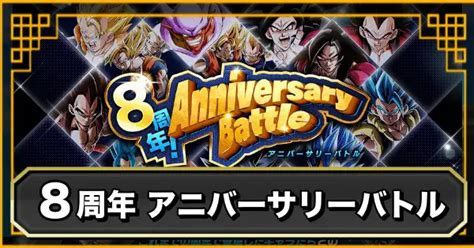 【ドッカンバトル】アニバーサリーバトル8周年の攻略