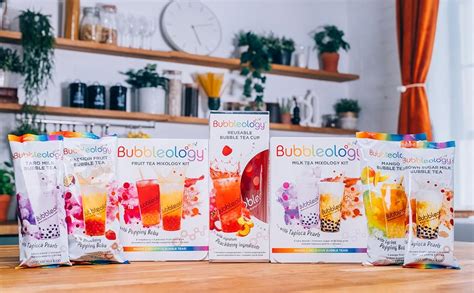 Bubbleology Fruit Bubble Tea Mixology Kit With Popping Boba Pack Of