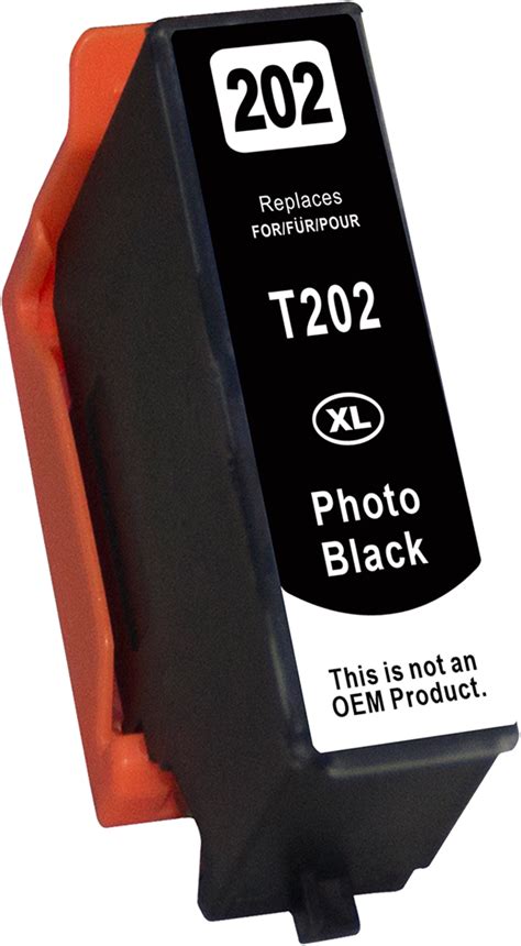 202 XL 1x Photo Zwart Huismerk Cartridges Voor Epson Opus