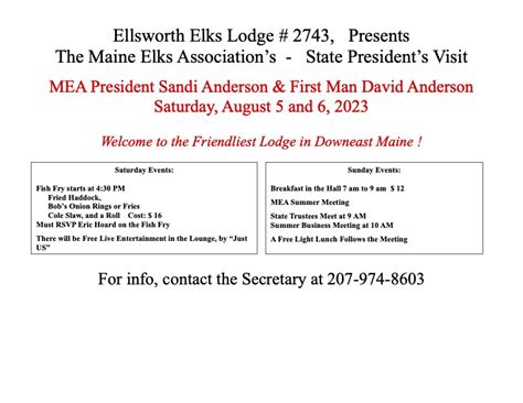 Maine Elks Association Benevolent And Protective Order Of Elks