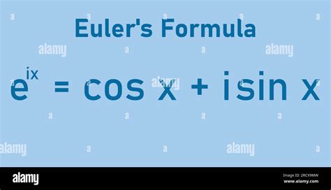 Eulers Formula In Mathematics Vector Stock Vector Image And Art Alamy