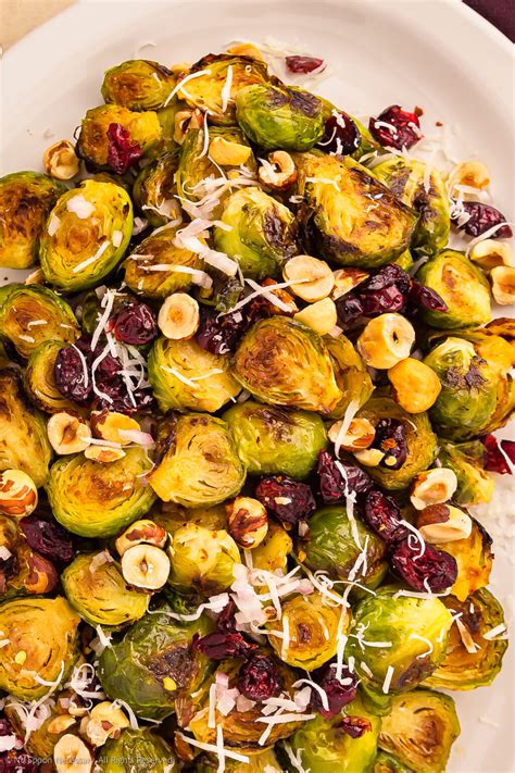 Maple Roasted Brussels Sprouts No Spoon Necessary