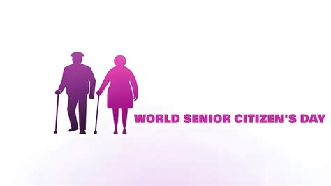 Vector Happy The World Senior Citizens Day Celebration Premium Ai