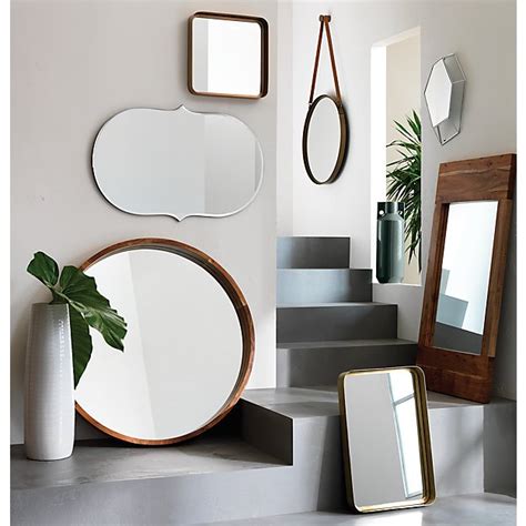 Acacia Wood 40 Mirror Reviews Cb2