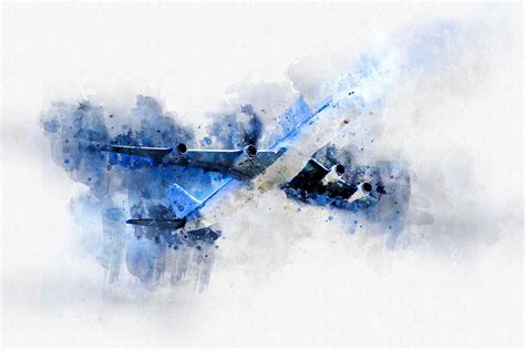 Plane Air Watercolor - Free image on Pixabay