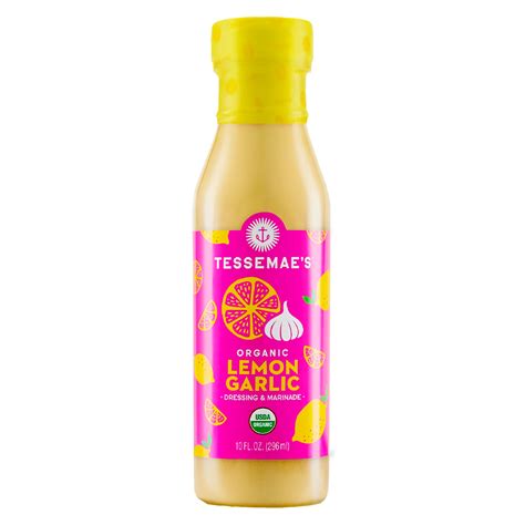 Tessemaes Organic Lemon Garlic Dressing And Marinade Shop Salad Dressings At H E B