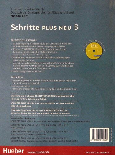 Hueber Schritte Plus Neu 5 Kursbuch Arbeitsbuch B11 Mit Cd