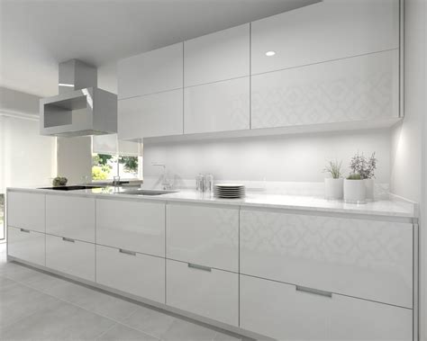 Cocina Santos Modelo Minos Line Laminado Blanco Brillo Encimera Compac