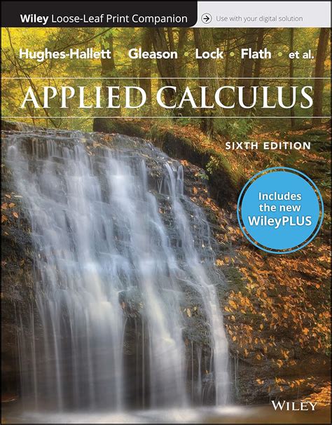 Applied Calculus 6e Wileyplus Card With Loose Leaf Set Hughes Hallett Deborah Gleason