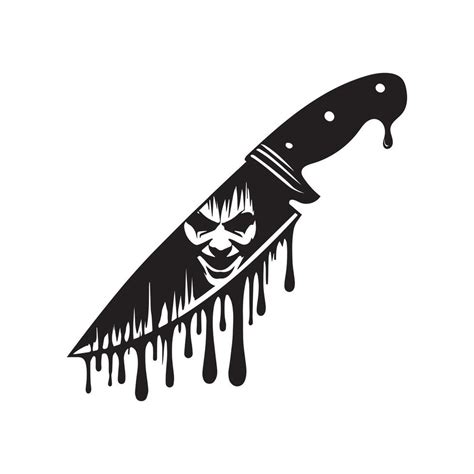 Horror Clipart Halloween Horror Silhouette Bloody Knife