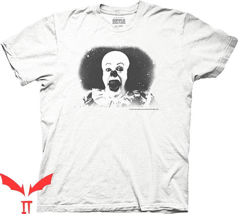 It Pennywise T Shirt Clown Laughing Face Scary It The Movie