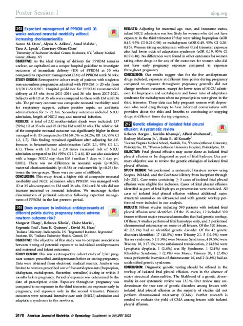 Pdf Genetic Etiologies Of Isolated Fetal Pleural Effusion A