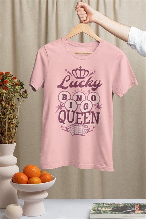 Lucky Bingo Queen Shirt Bingo T Shirt Bingo Game Lover Bingo Player