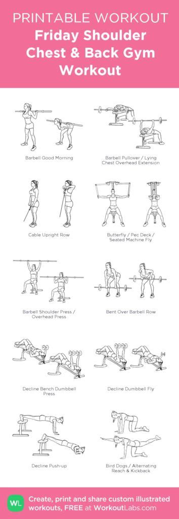 Fitness Motivation Friday Shoulder Chest Back Gym Workout My