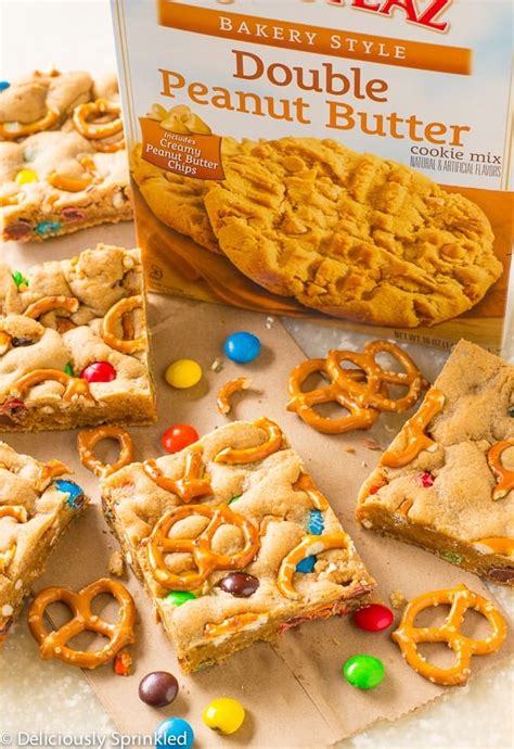 Peanut Butter Pretzel Bars – Deliciously Sprinkled