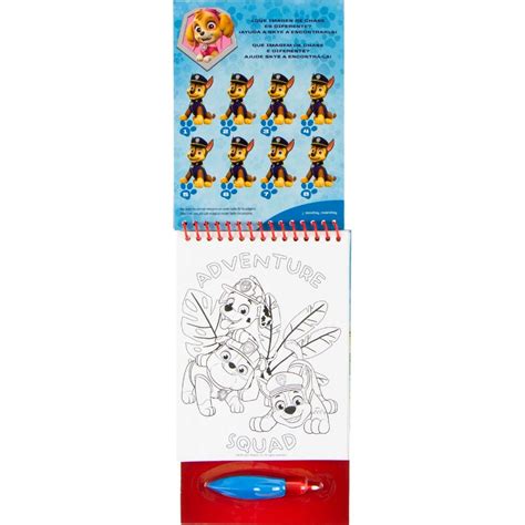 Carte De Colorat Cu Stiloul Cu Apa Water Magic Cu Model Paw Patrol