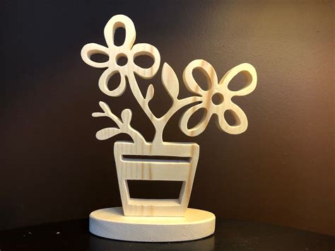 Wood Flowers Scroll Saw Pattern - Etsy