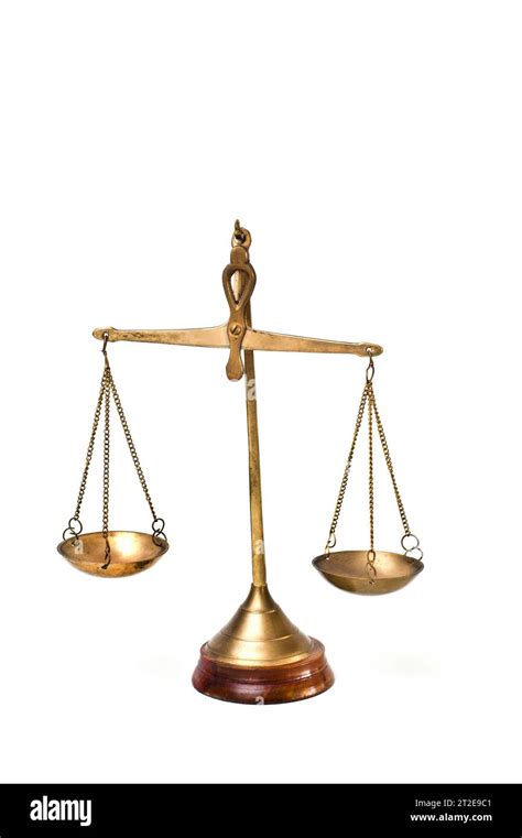 scales of justice in bronze, isolated Stock Photo - Alamy