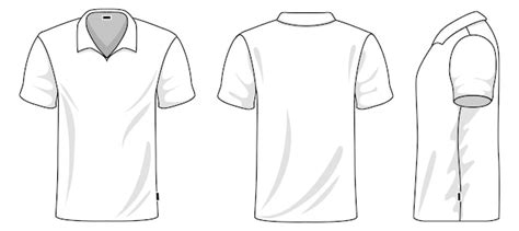 Polo Tshirt Design Template Front And Back Vector Stock Illustration