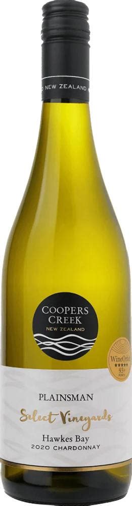 Coopers Creek Select Vineyards Plainsman Hawkes Bay Chardonnay 2020