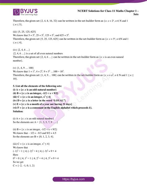 Ncert Solutions For Class 11 Maths Exercise 11 Chapter 1 Sets