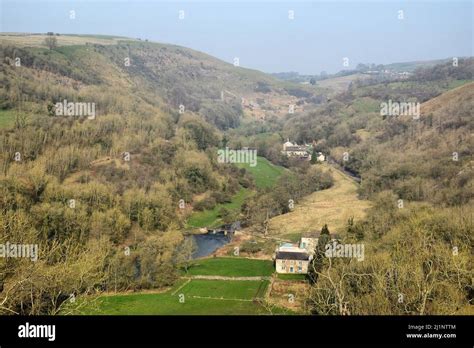 Monsal Dale And The Wye Valley Peak District Derbyshire UK Stock