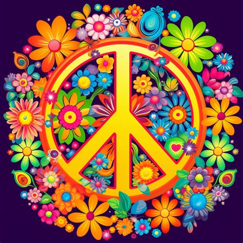 Hippie Clipart S And S Culture Psychedelic Art Retro Design